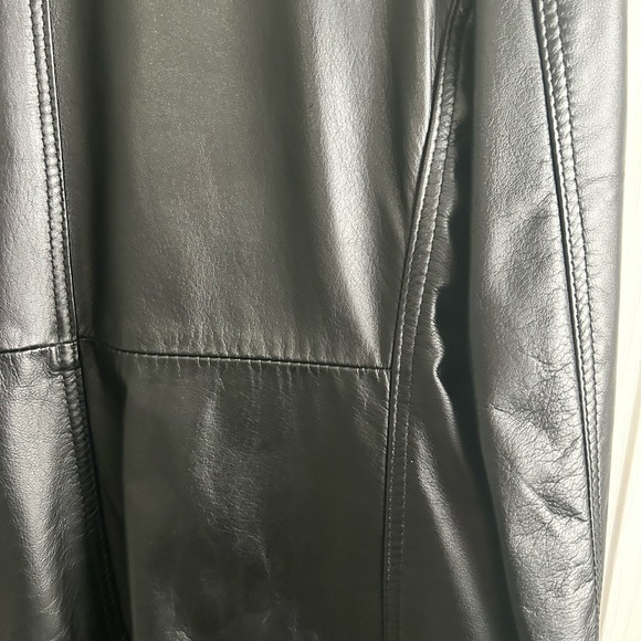 NWOT Ladies Vintage Leather Ranch Coat - Picture 7 of 15